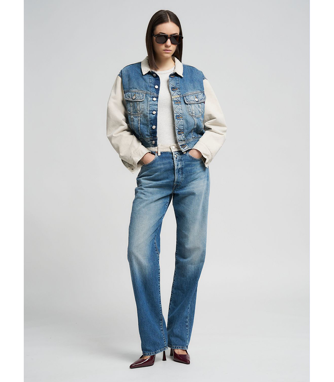 W9Z1 ギャバジン＆デニムジャケット